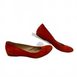 J. Crew Red Suede Cece Flats | Women’s US 9